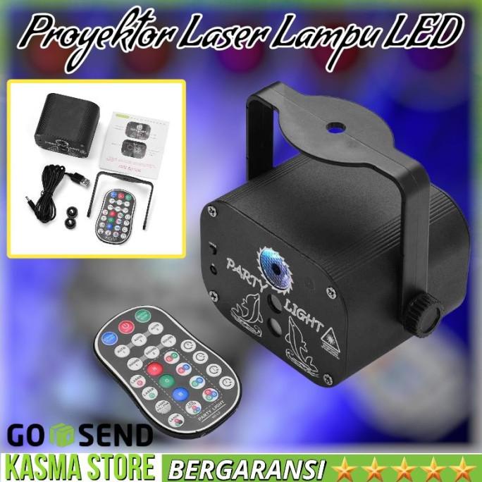 Lampu LED Disco Disko Party Club Panggung Proyektor Laser 60 Patterns