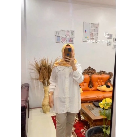 (BISA COD) Blouse Crinkle Import