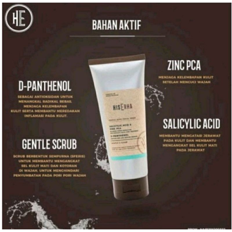 HISERHA GENTLE ACNE FACIAL WASH 100ML