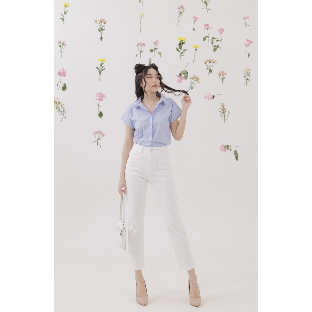 [ Marveile ] Piper Highwaist Mom Jeans / Office Jeans Wanita