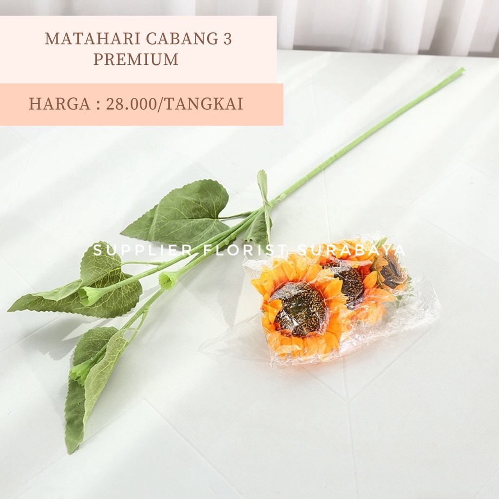 BUNGA PALSU MATAHARI SUNFLOWER ARTIFICIAL FLOWER BUNGA MAINAN