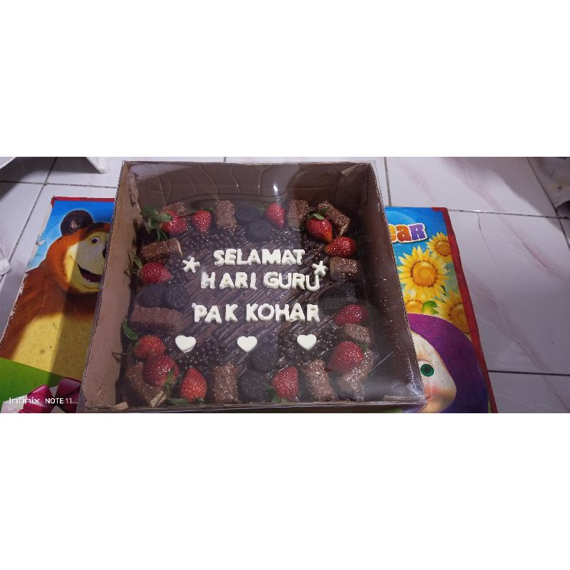 

Brownies panggang custom ucapan