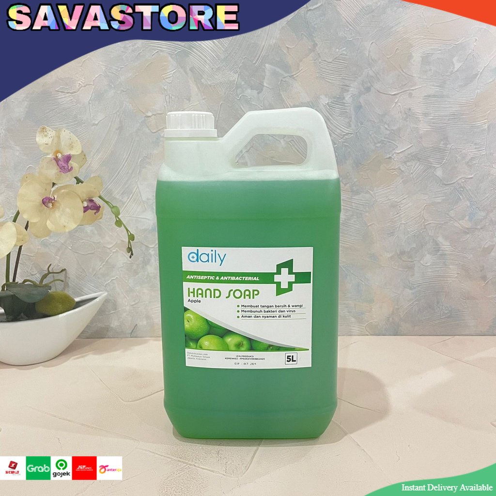 Sabun Cuci Tangan Daily Hand Soap Antiseptik Antibacterial 5 Liter