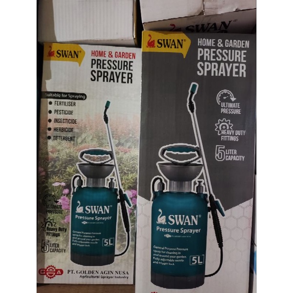 Swan Pressure Sprayer Semprot Hama Disinfektan 5 Liter/ Alat Semprot Hama Swan 5 Liter