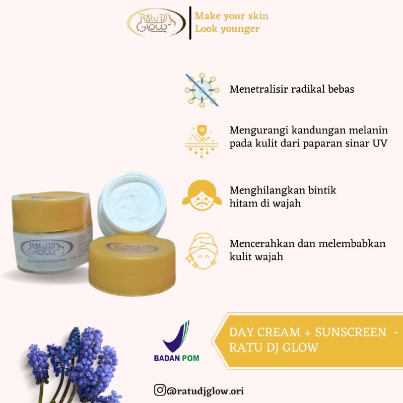 RATU DJ GLOW SKINCARE BPOM/CREAM RATU DJ/RDJ PAKET EXTRA GLOWING/SKINCARE BPOM Original