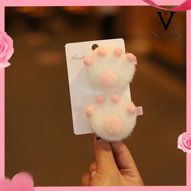 CODJepit Rambut Poni Hair Pin Karakter Cat Paw Tangan Kucing Lucu-FA