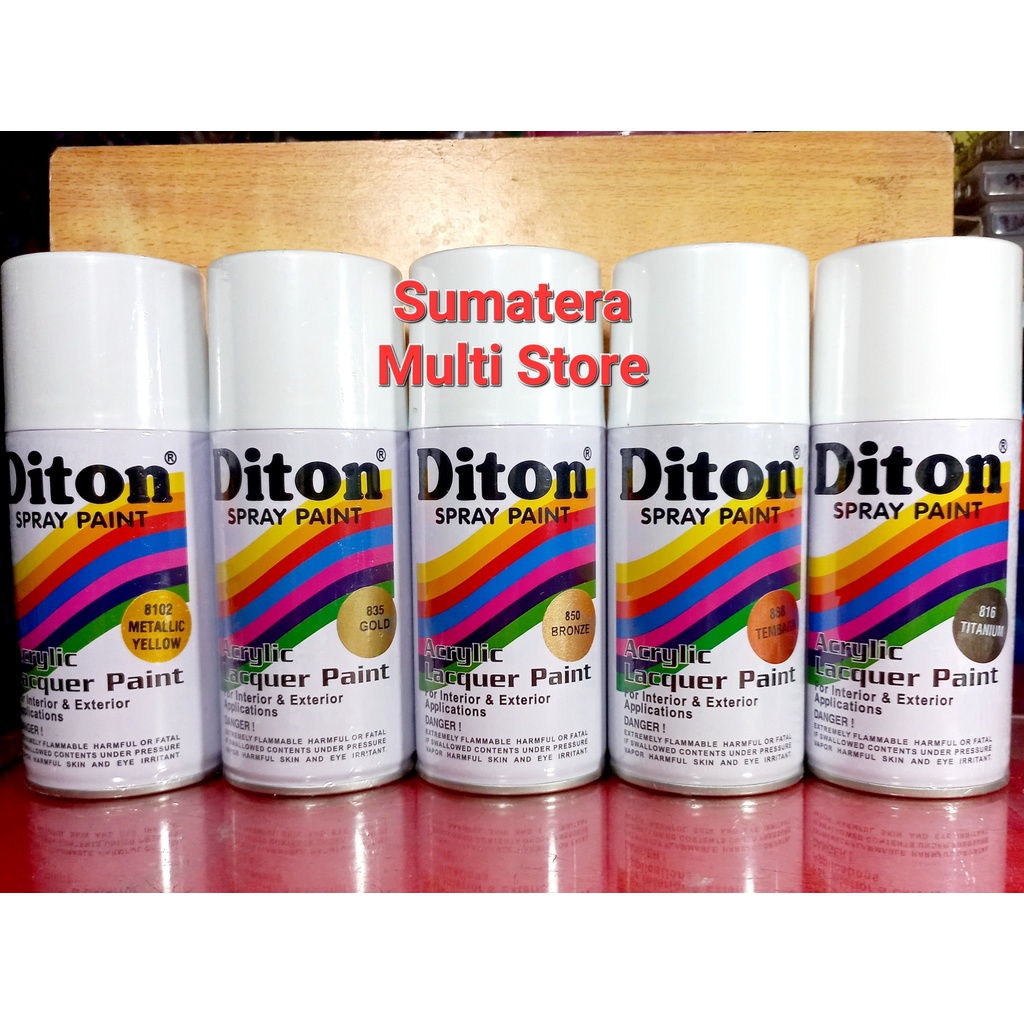 

Diton Standart Warna 835 Gold , 850 Bronze , 8102 Yellow Metallic , 888 Tembaga / Copper Pearl dan 816 Titanium