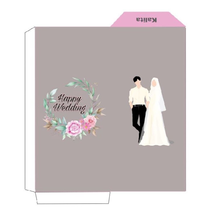 

Amplop Angpao Wedding Pernikahan Muslim Panjang | Custom/ Template Bahan Tebal Art Paper