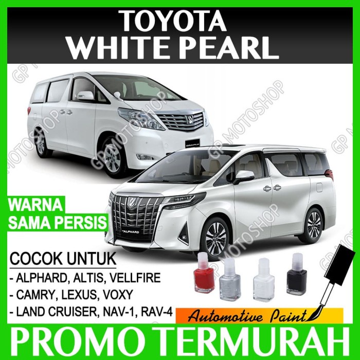 Toyota White Pearl Cat Oles Penghilang Baret Mobil Putih Mutiara Camry