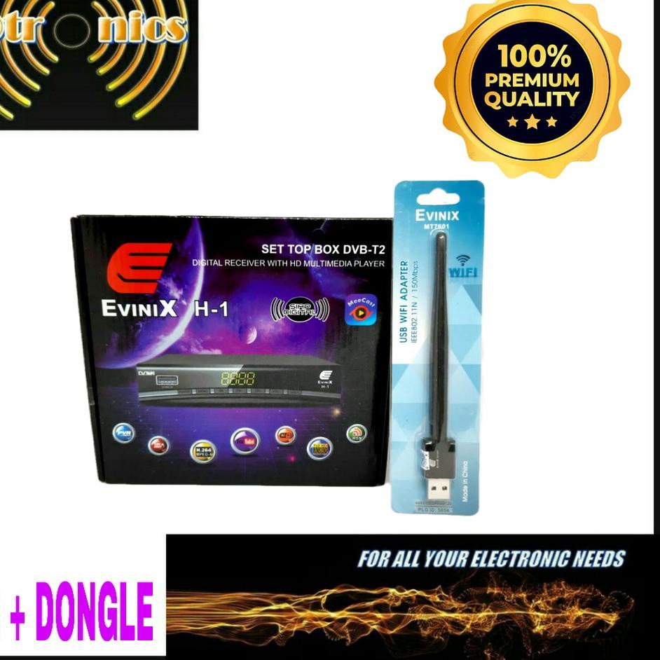 Murah Meriah Set Top Box TV digital EVINIX + DONGLE WIFI