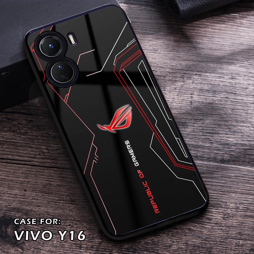 big sale case vivo y16 - fashion case motif rog - casing vivo y16 - case hp vivo y16 - pelindung hp