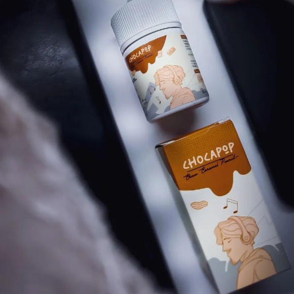 NEW &amp; AUTHEN LIQUID CHOCAPOP KACANG COKLAT 60ML