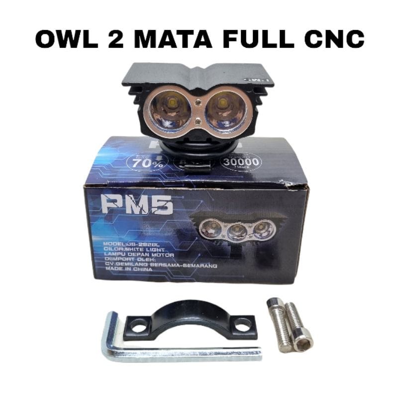 LAMPU TEMBAK SOROT LED CWL 2 MATA LENSA ANGEL BLUE BULAT