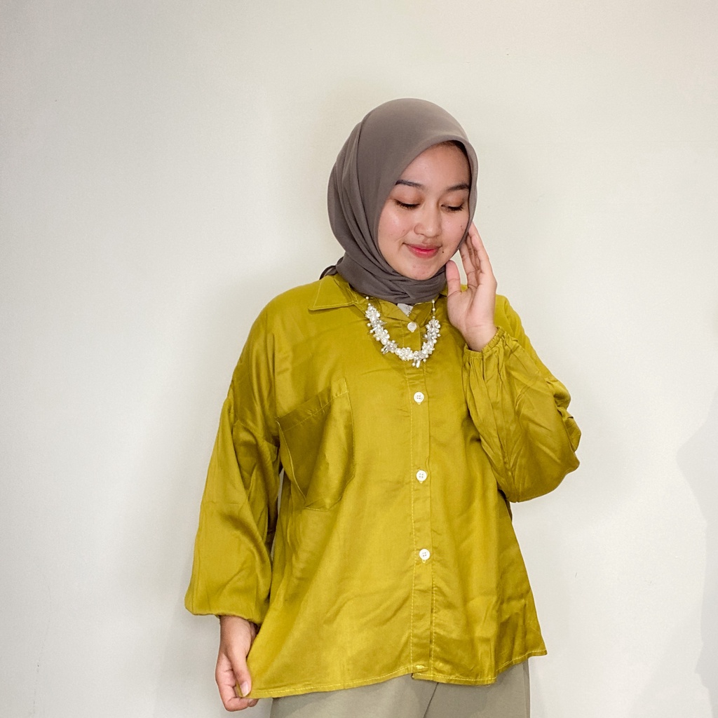 Kemeja Wanita Rayon Twill - Sabilla Shirt