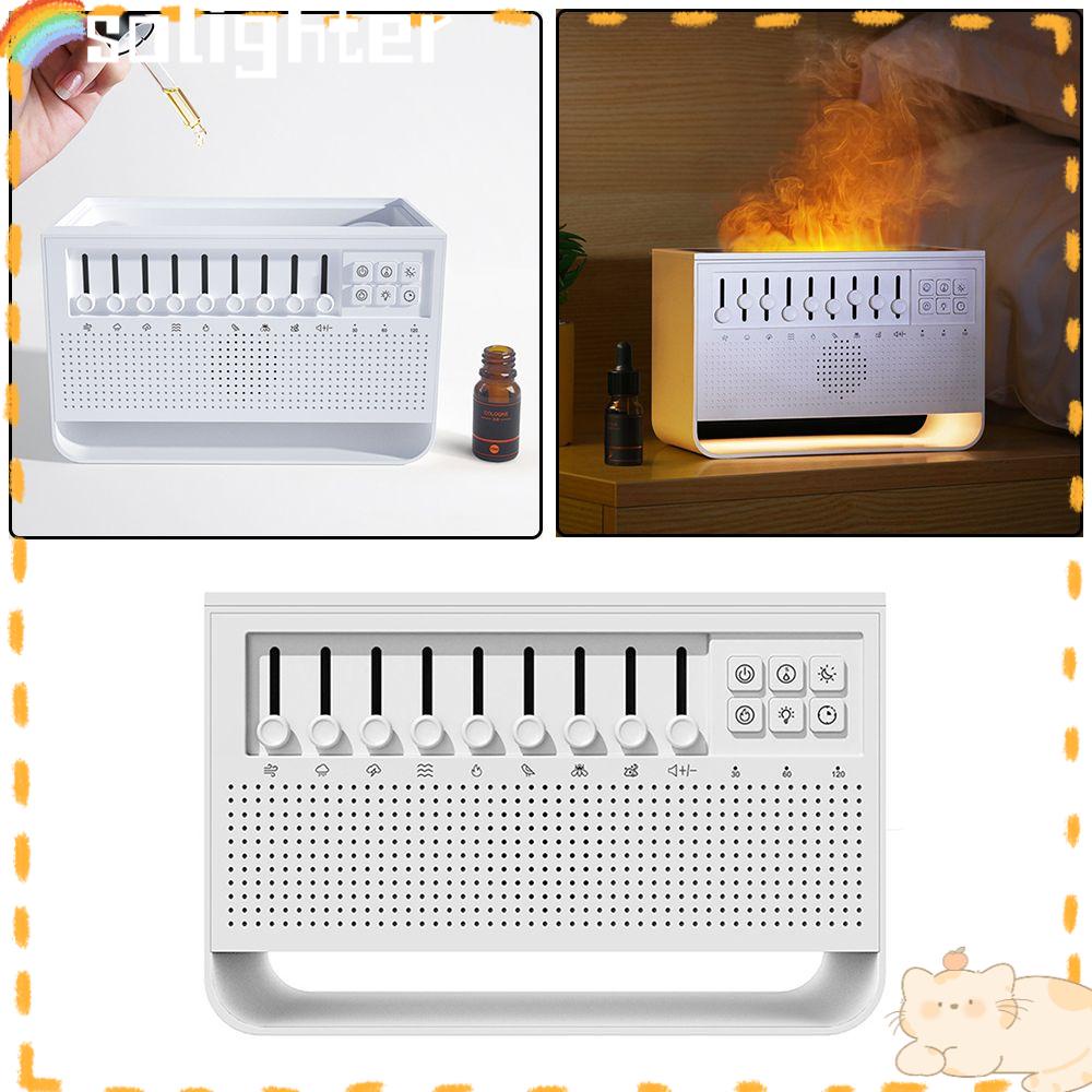 Solighter Air Humidifier LED 3D Simulasi Api Elektrik Nebulizer