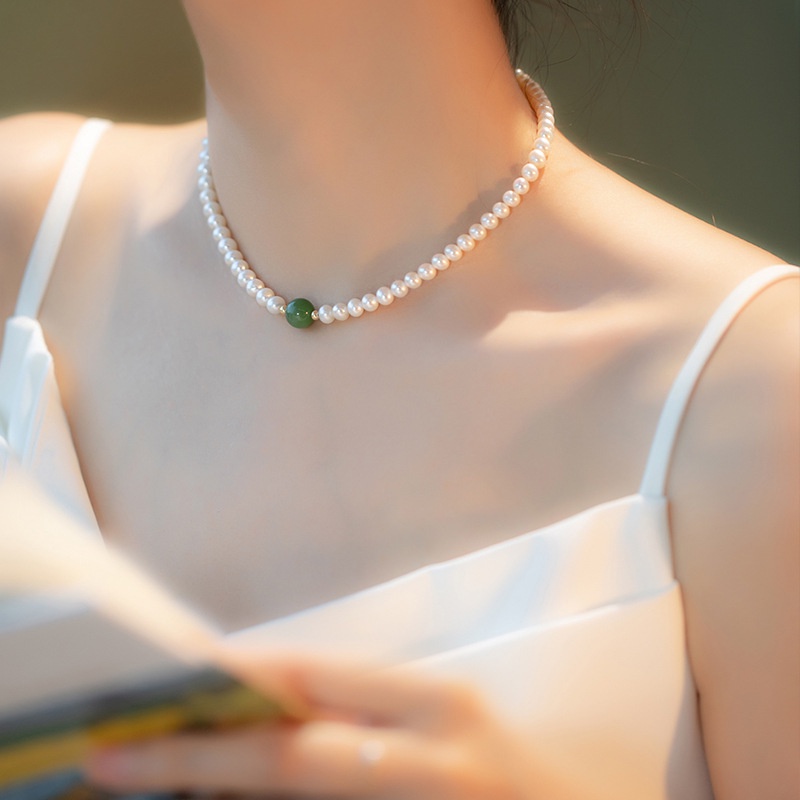 Kalung Mutiara High-end Korea Aksesoris Desain Niche Mewah Ringan