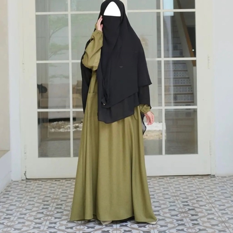 GAMIS SYARI POLOS / GAMIS WANITA TERBARU BAHAN KATUN MADINAH
