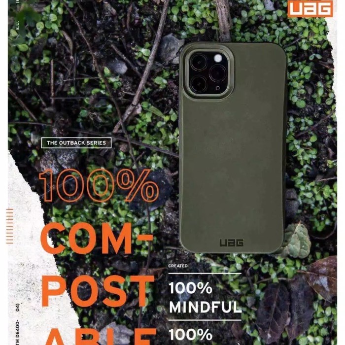 Uag Iphone 11 / 11 Pro Soft Casing Silicone Outback Case Biodegradable #Original