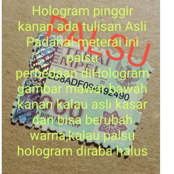 

(P[8O]♥☞) Meterai Tempel 6000 Tahun 2015,2016.2017,2018,2019,2020,2021Asli (S13) bisa cod