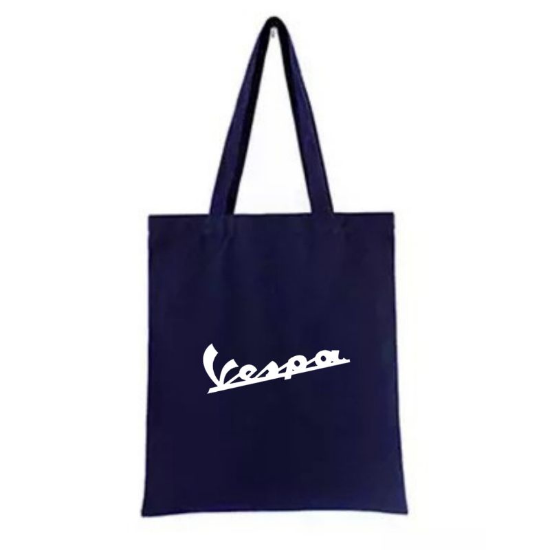 [PAKAI RESLETING] Totebag KANVAS VESPA PRIA WANITA / TAS BELANJA