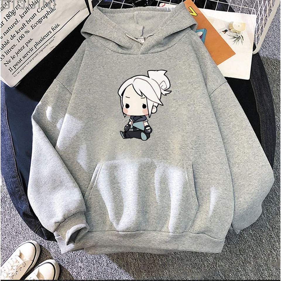 jett cute anime Jumper Hoodie II SMILE ART Sweater Hoodie II Sweter Oblong Topi Sz M - XL ( Pria &amp; Wanita / Anak &amp; Dewasa )