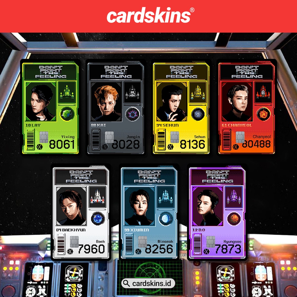 EXO SHIP SAGA SPECIAL HOLOGRAM LOVE | SKIN CARD / SKIN ATM (Stiker kartu ATM &amp; E-Money)