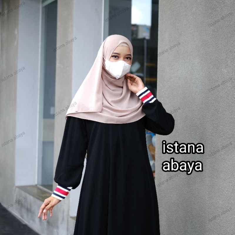 Terbaru dan terkeren abaya Tgn Karet Jaket(Wudhu friendly) bnr2 Cantik bgt begitu elegan terbaru dari istana abaya! kekinian