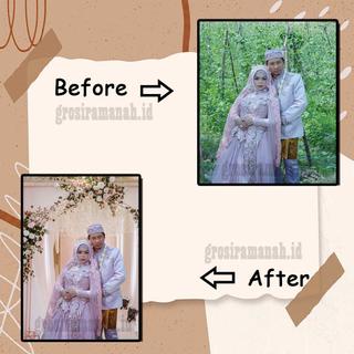 Cetak foto photo wisuda wedding 16rs 40x60 Luster