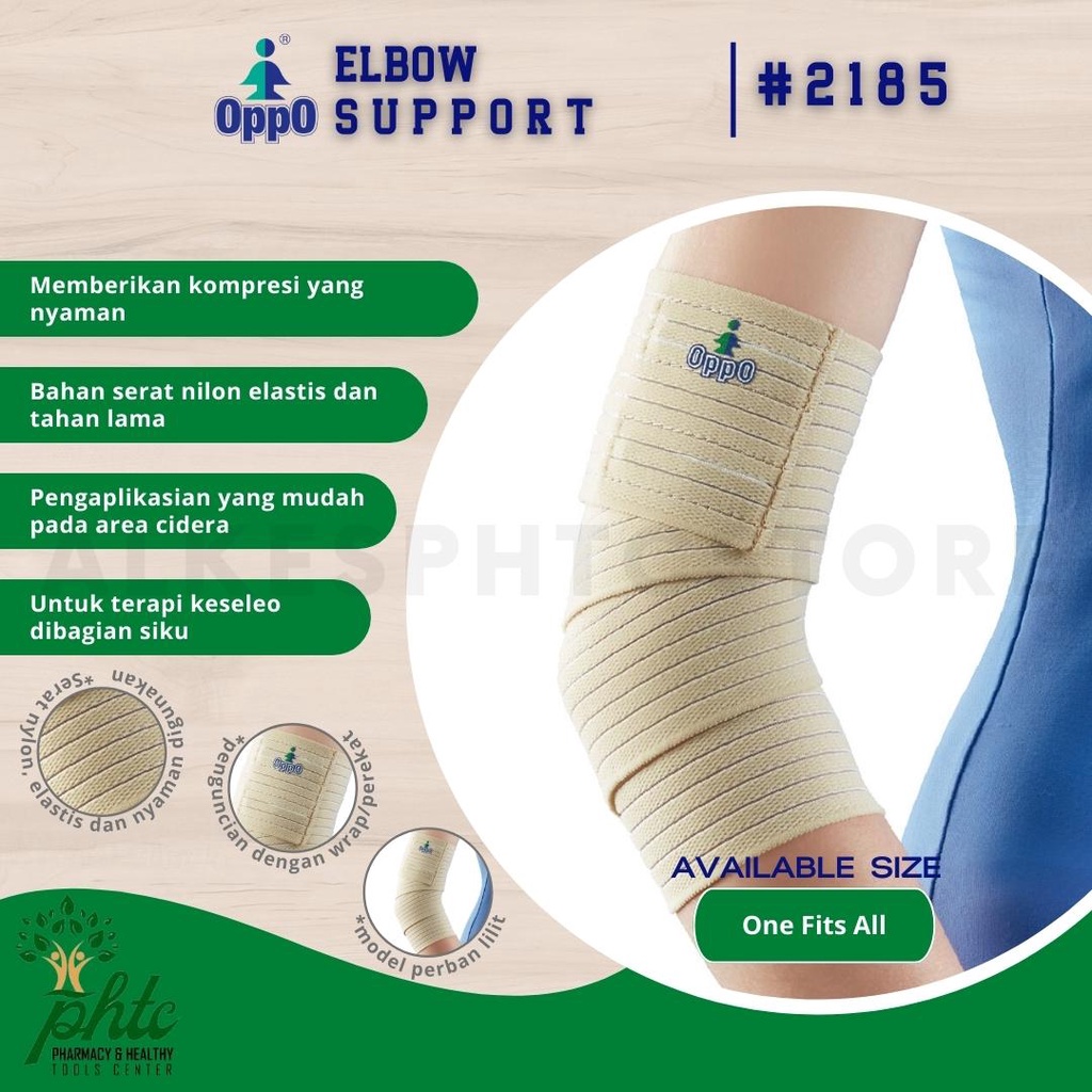 OPPO 2185 Elbow Wrap Elastic Support l Pelindung Siku Cedera