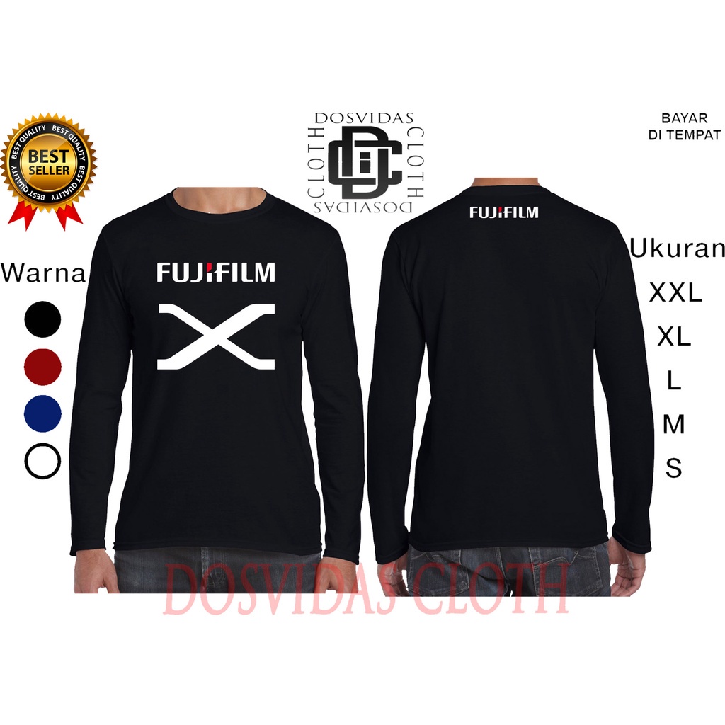 Import Quality MURAH BAJU KAOS LENGAN PANJANG FUJI X FUJI FILM keren