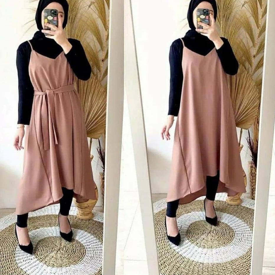 Siap Kirim OVERALL ILONA / MIDI DRESS ILONA
