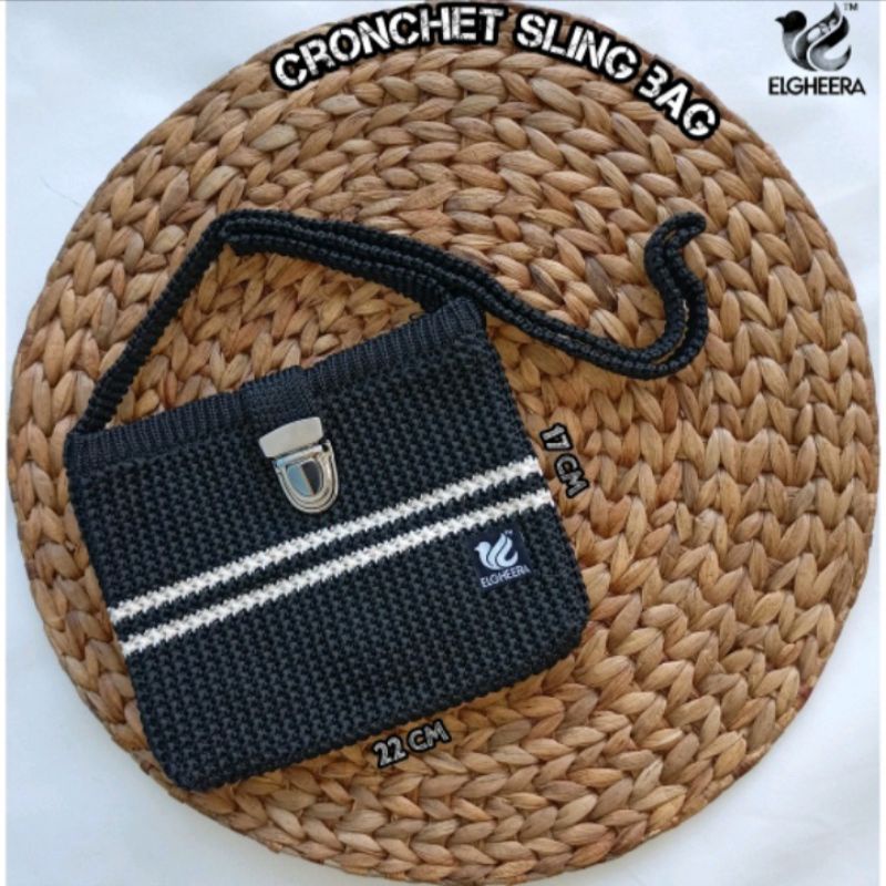 Tas selempang rajut wanita Tas slempang rajut tas Sling bag wanita Tas wanita korean style Tas Rajut