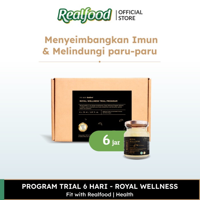 

Realfood Trial RW Minuman Sarang Burung Walet + Immune Booster