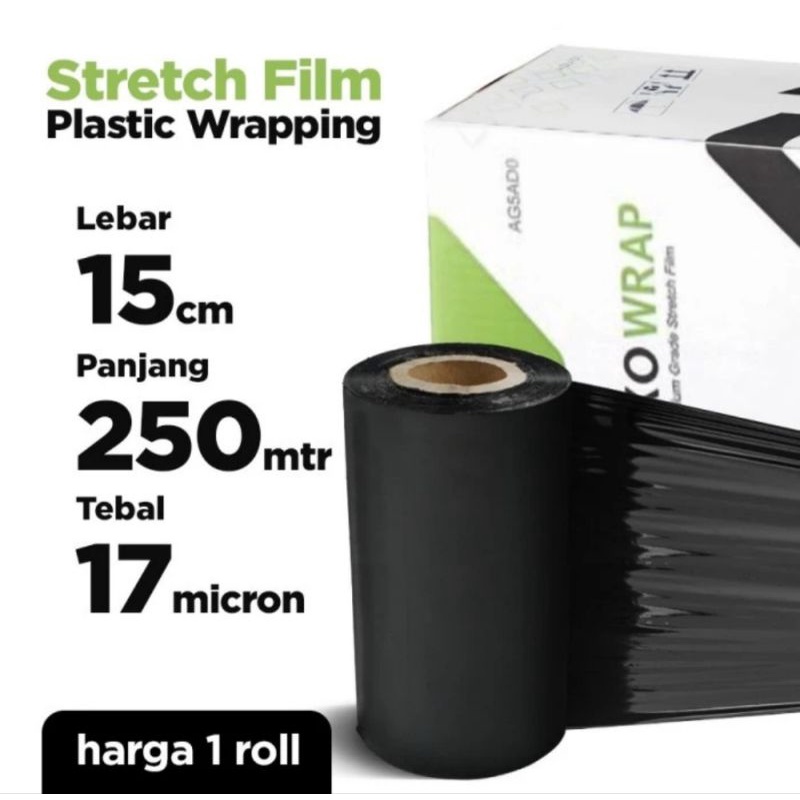 Plastik Wrapping Barang Stretch Film Delkowrap 15cmx250m