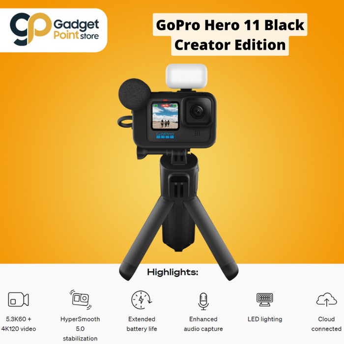 Gopro Camera Hero 11 Black Creator Edition - Original Garansi Resmi