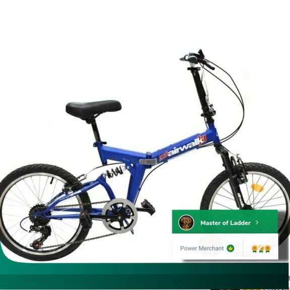 PGO Sepeda lipat airwalk 20 inc suspension