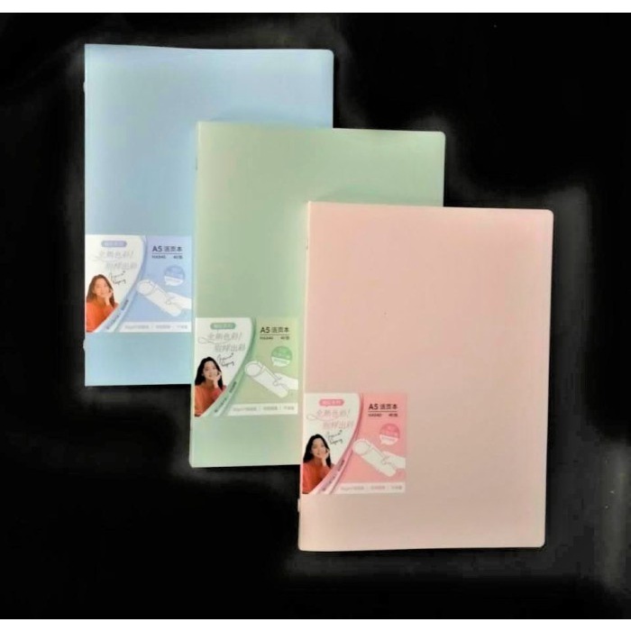 

BINDER NOTE A5 40 LBR SOFT COLOR NOTEBOOK 20 RING PLASTIK DELI HA54O