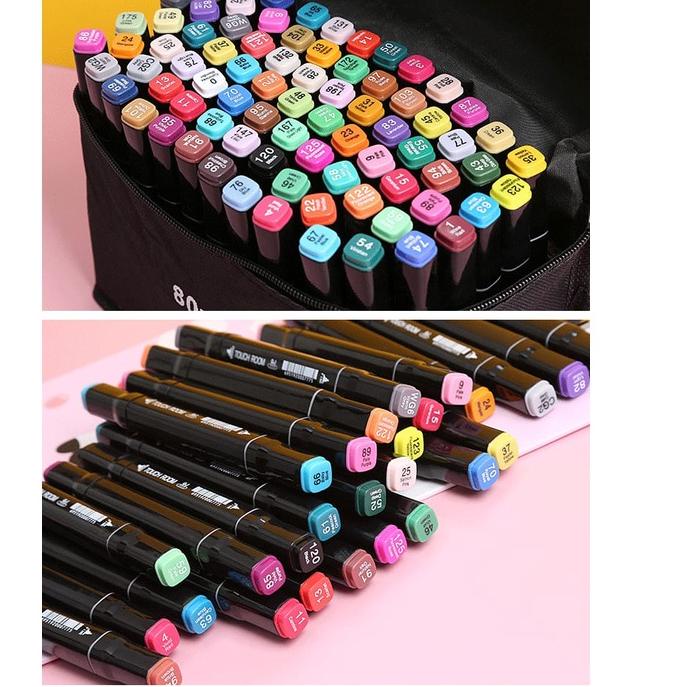 

[A-6-Y ✪] WD TouchFive 24/36/48/60/80 Warna Sketsa Spidol Umum General Marker Set Animation Markers / Twin Market Set Spidol-viral