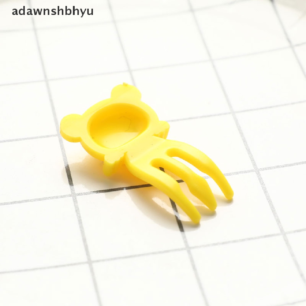 Adawnshbhyu 8pcs Mini Animal Farm Kartun Food Picks Anak Snack Kue Dessert Garpu Buah ID