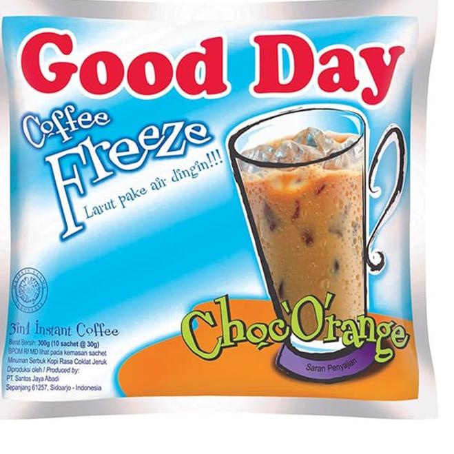 

12.12 ✨Promo✨ Good Day Coffee Freeze Kopi Choc'O'Range 10 x 30 gr !