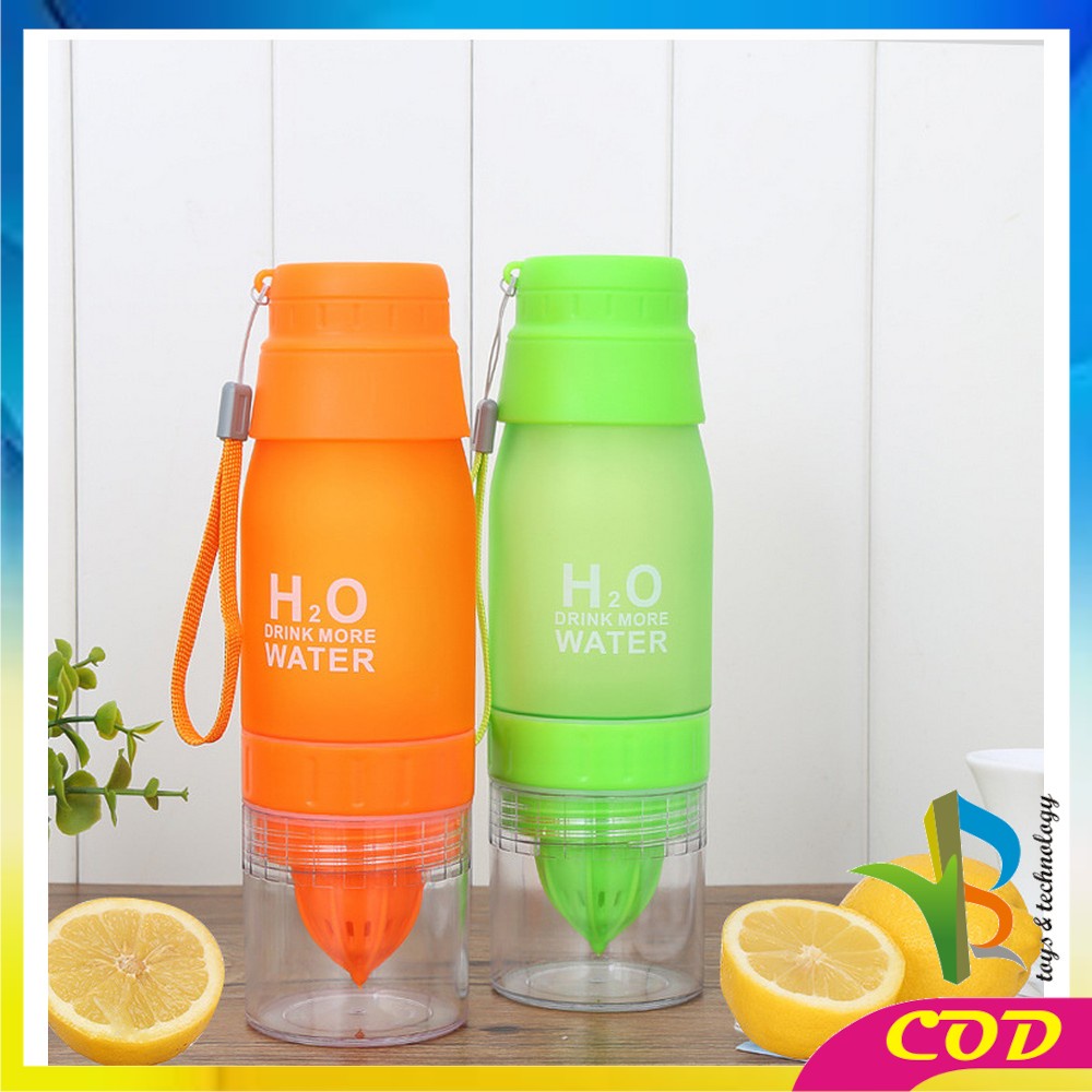 RB-C708 Botol Minum Infuser H2O Tempat Minum Tumbler Ada Alat Peras Jeruk Infused Water Sari Buah Botol Air Infuse