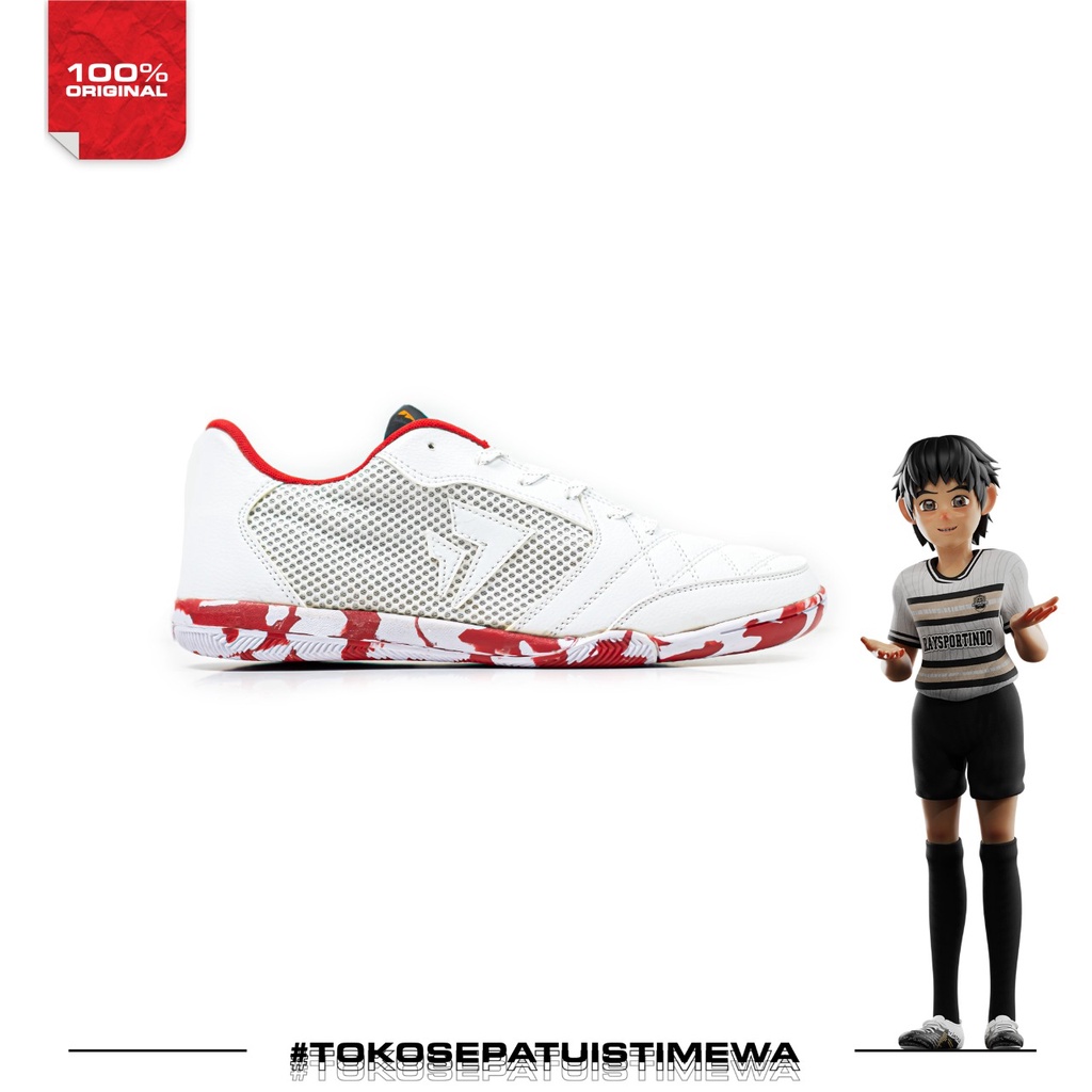 SEPATU FUTSAL SEVSPO IMBASALA CAMO WHITE RED