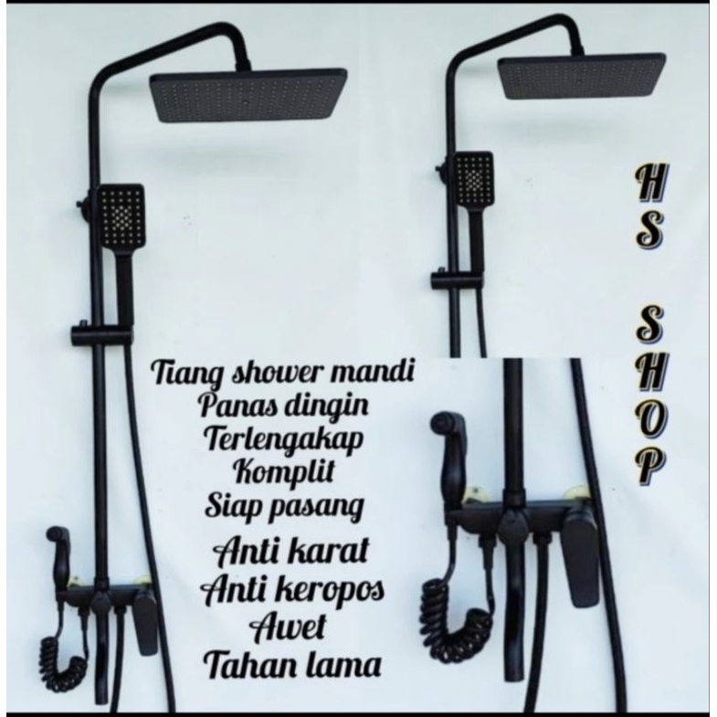 tiang shower mandi panas dingin set/keran panas dingin/shower column panas dingin 1 set komplit