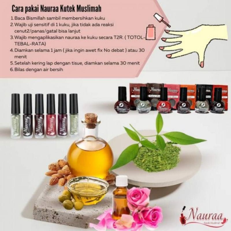Cod Nail Art Muslimah Awet Hingga Kuku Tumbuh Bisa Di Pakai Shalat Tidak Menghalangi Air Wudhu
