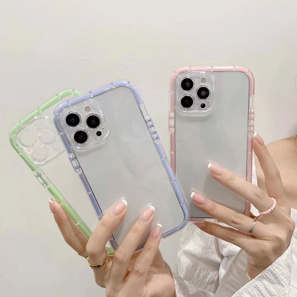 Glow Bumper Clear Case iphone 7 8 plus x xs xr max 11 12 pro