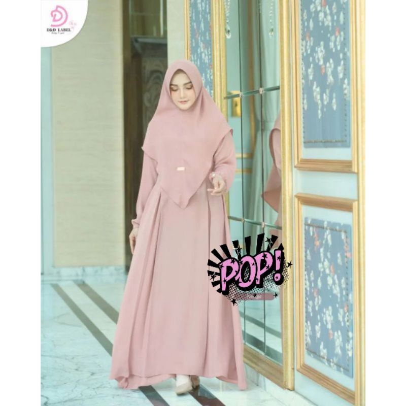 EULA SYARI - Baju Gamis Busui Dress Wanita Fashion Muslim Ukuran M L XL XXL Untuk Acara Pesta Kondan