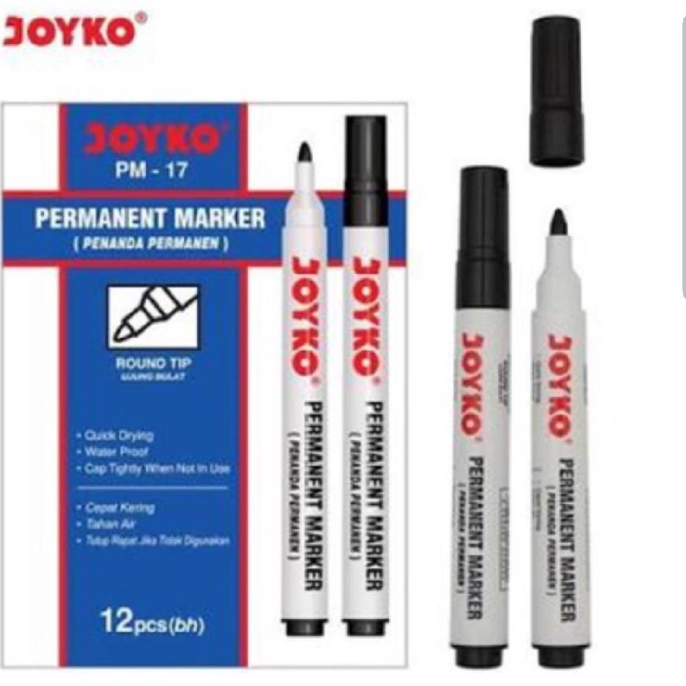 

[V-O1O[✪] Spidol Permanent Marker PM-17 Joyko (Pcs) pasti dikirim