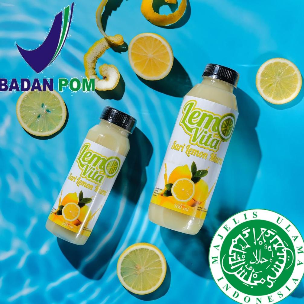 

[BAYAR DITEMPAT] BPOM PAKET 1 Liter Lemovita Fresh Sari Lemon Jus Lemon Halal
