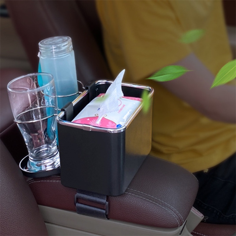 1pc Tempat Gelas Mobil Kotak Tissue Tempat Botol Air Mobil Tempat Minuman Aksesoris Mobil