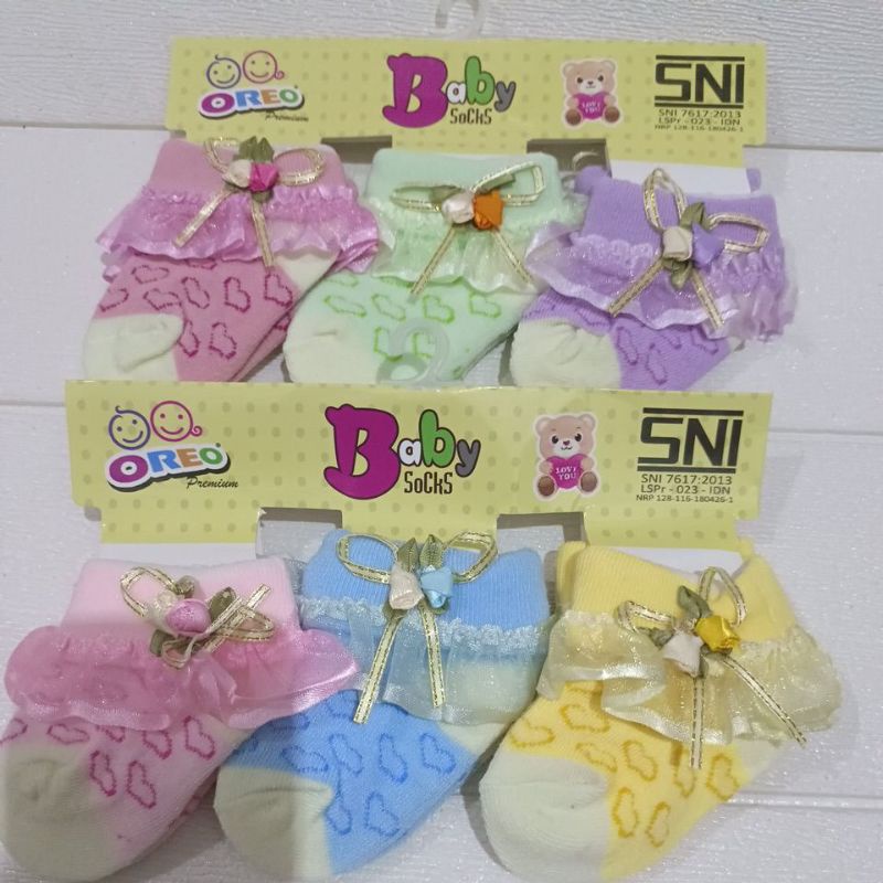 kaos kaki Baby renda isi 3